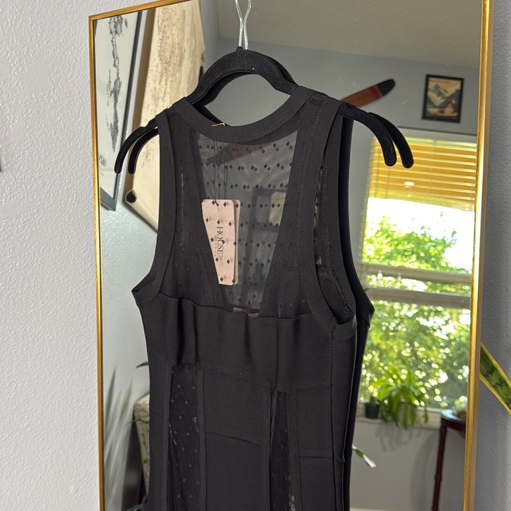 House of CB ‘Margaux’ bandage and mesh maxi dress NWOT - Picture 9 of 9